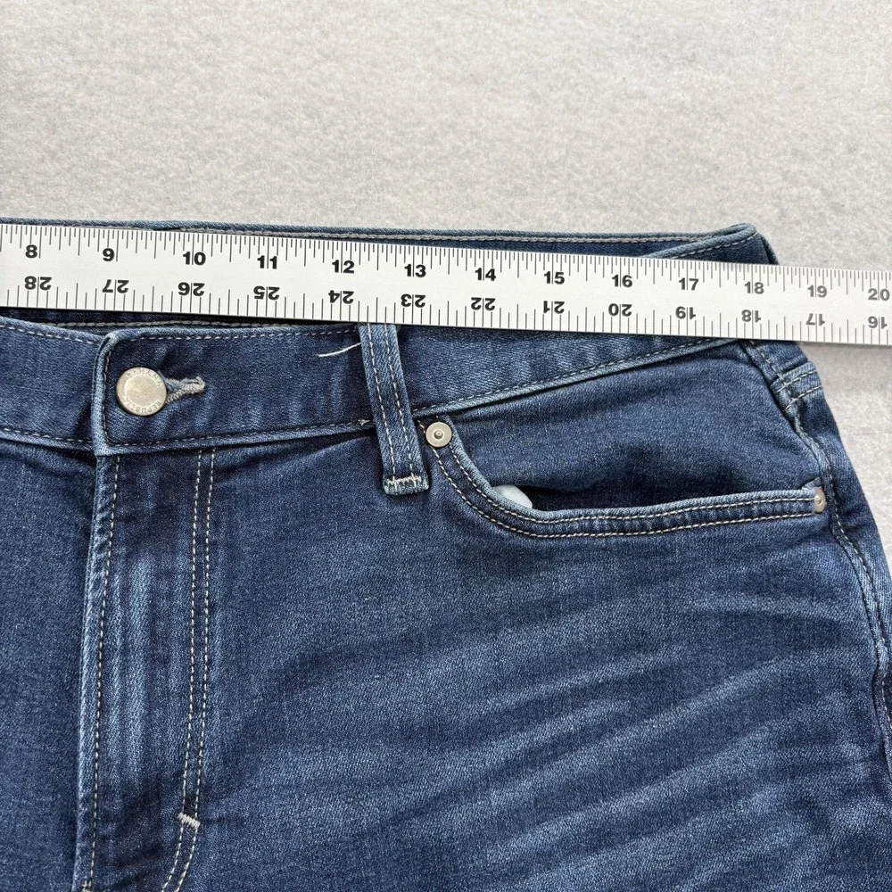 Banana Republic Travel Jeans Mens 36x34 Blue Wash Athletic Tapered Denim Pants